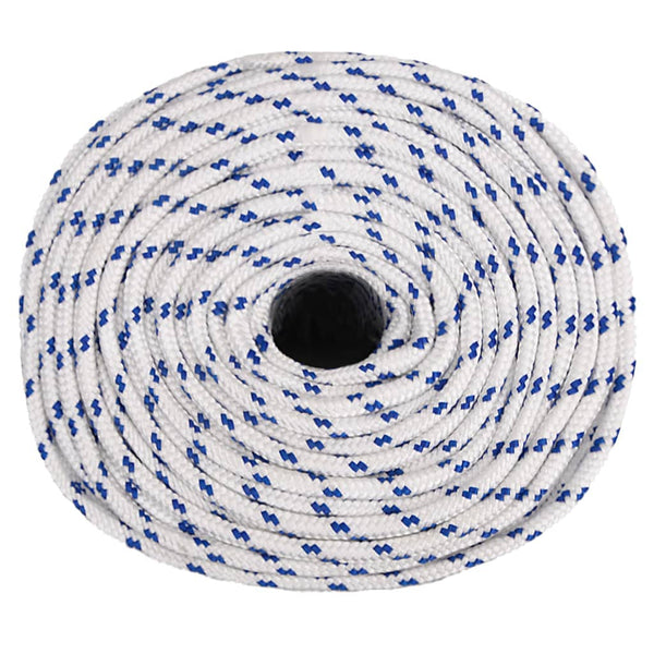 vidaXL Boat Rope White 6 mm 250 m Polypropylene