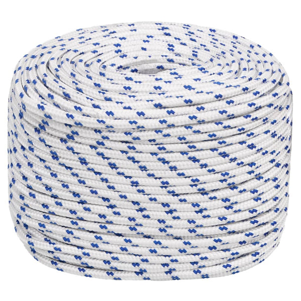 vidaXL Boat Rope White 8 mm 25 m Polypropylene