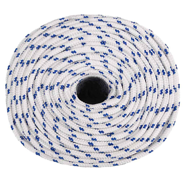 vidaXL Boat Rope White 8 mm 250 m Polypropylene