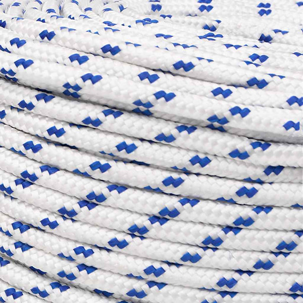 vidaXL Boat Rope White 8 mm 250 m Polypropylene