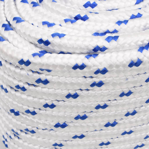 vidaXL Boat Rope White 16 mm 25 m Polypropylene