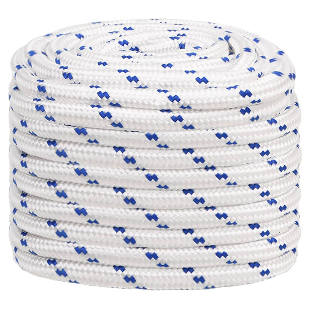 vidaXL Boat Rope White 20 mm 25 m Polypropylene