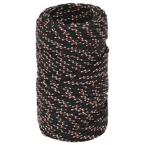 vidaXL Boat Rope Black 2 mm 500 m Polypropylene
