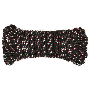 vidaXL Boat Rope Black 4 mm 250 m Polypropylene
