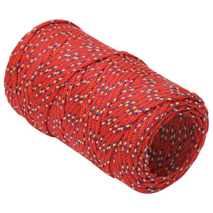 vidaXL Boat Rope Red 2 mm 100 m Polypropylene