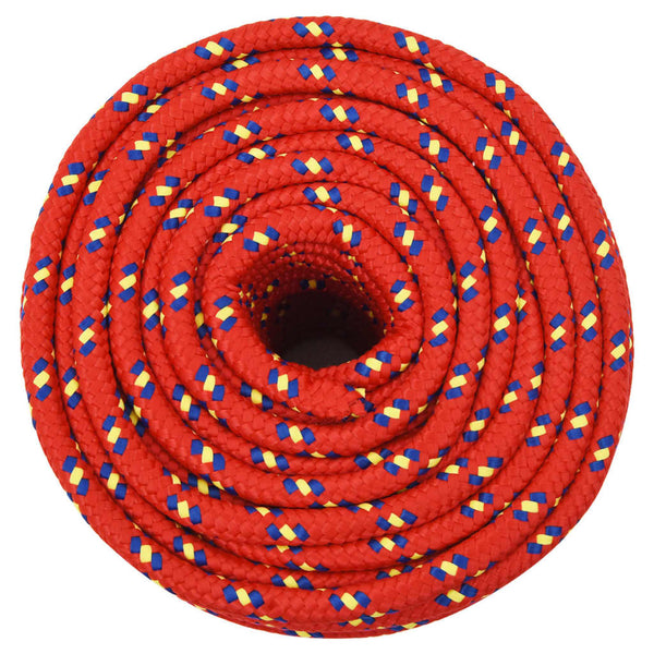 vidaXL Boat Rope Red 12 mm 100 m Polypropylene