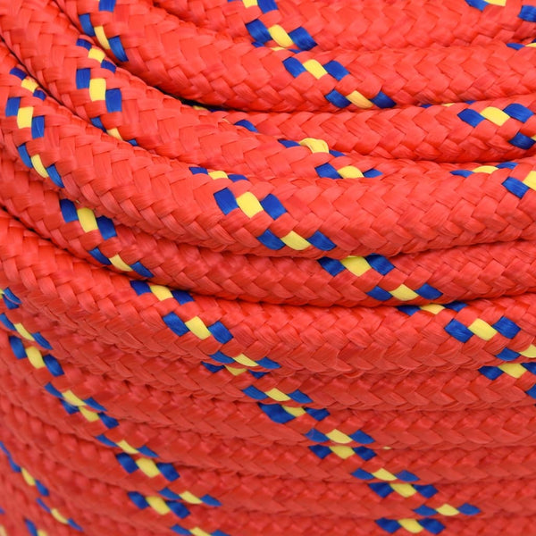 vidaXL Boat Rope Red 18 mm 100 m Polypropylene