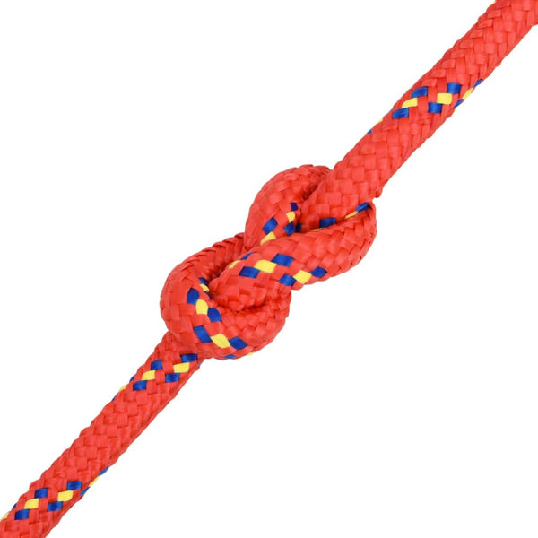 vidaXL Boat Rope Red 18 mm 100 m Polypropylene