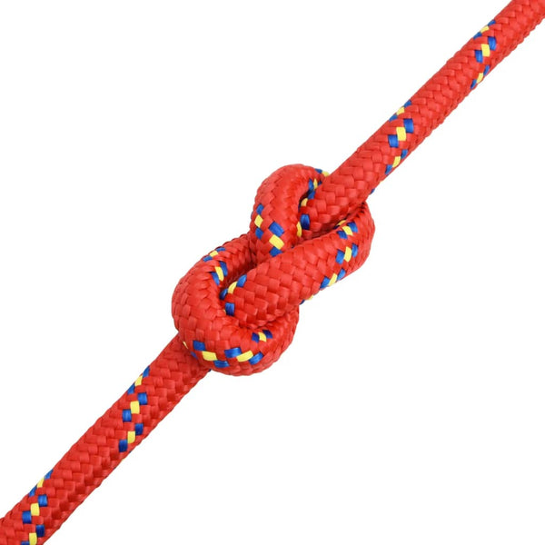 vidaXL Boat Rope Red 20 mm 25 m Polypropylene