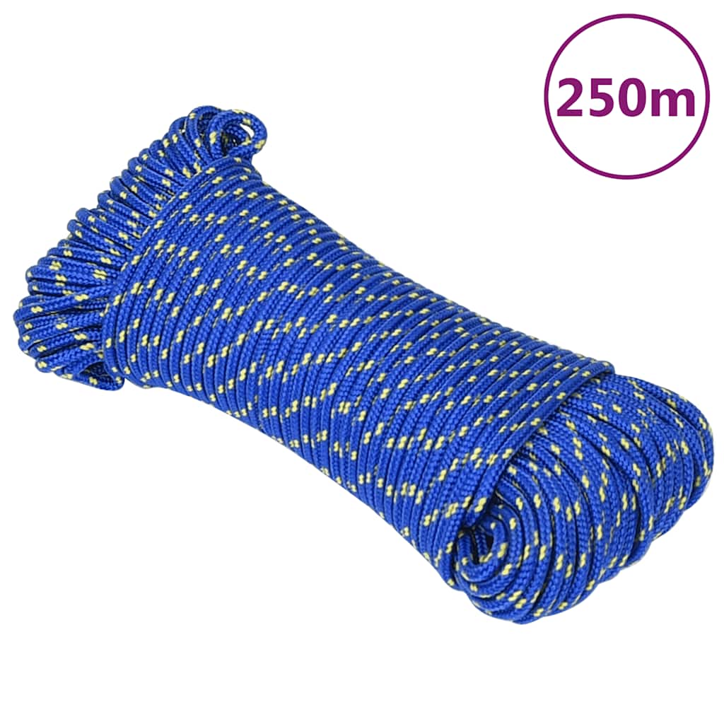 vidaXL Boat Rope Blue 3 mm 250 m Polypropylene