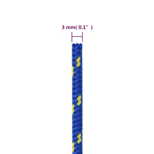 vidaXL Boat Rope Blue 3 mm 500 m Polypropylene