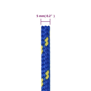 vidaXL Boat Rope Blue 5 mm 500 m Polypropylene
