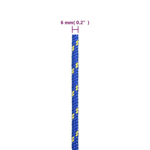 vidaXL Boat Rope Blue 6 mm 50 m Polypropylene