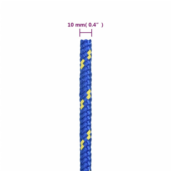 vidaXL Boat Rope Blue 10 mm 500 m Polypropylene