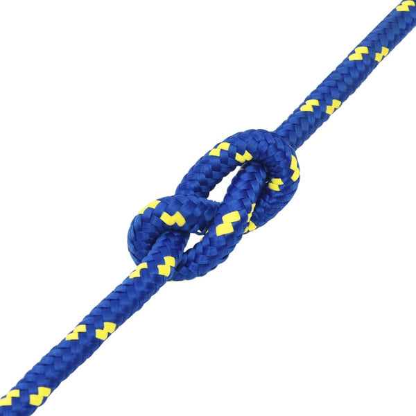 vidaXL Boat Rope Blue 14 mm 100 m Polypropylene