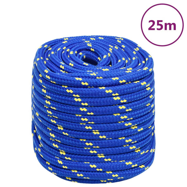 vidaXL Boat Rope Blue 16 mm 25 m Polypropylene