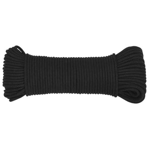 vidaXL Boat Rope Black 3 mm 250 m Polypropylene