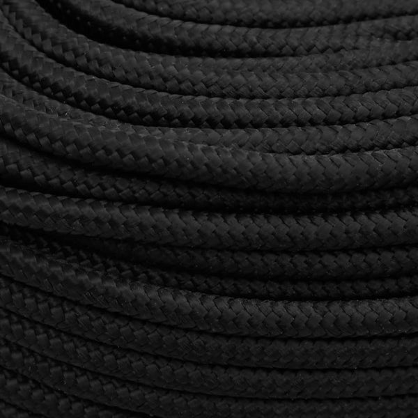 vidaXL Boat Rope Black 6 mm 500 m Polypropylene