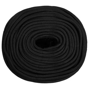 vidaXL Boat Rope Black 8 mm 25 m Polypropylene