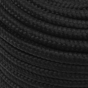 vidaXL Boat Rope Black 12 mm 25 m Polypropylene