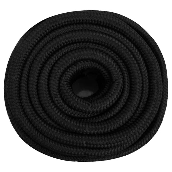 vidaXL Boat Rope Black 20 mm 100 m Polypropylene