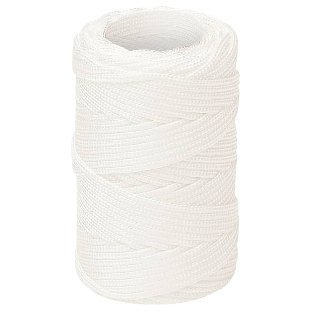 vidaXL Boat Rope White 2 mm 100 m Polypropylene