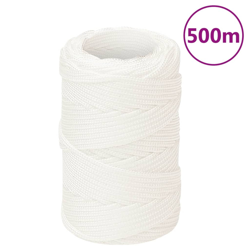 vidaXL Boat Rope White 2 mm 500 m Polypropylene