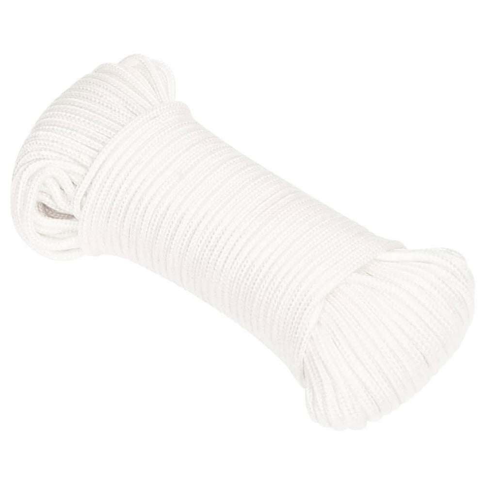 vidaXL Boat Rope White 3 mm 100 m Polypropylene