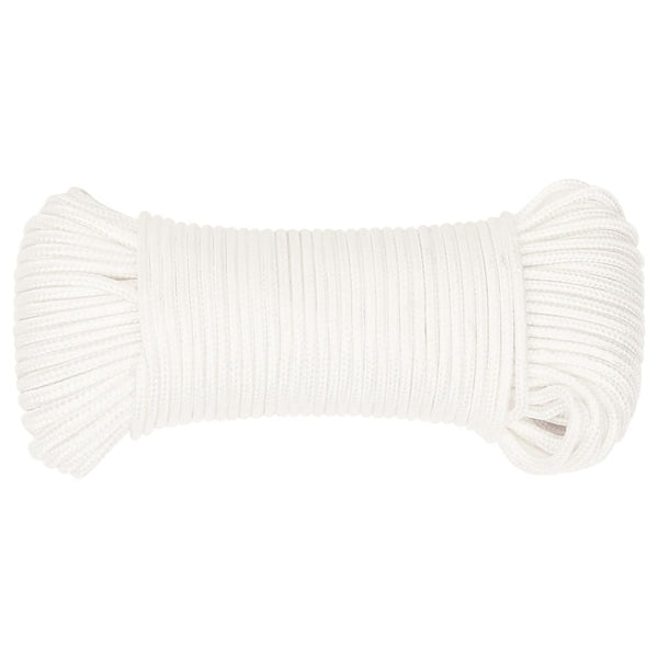 vidaXL Boat Rope White 3 mm 500 m Polypropylene