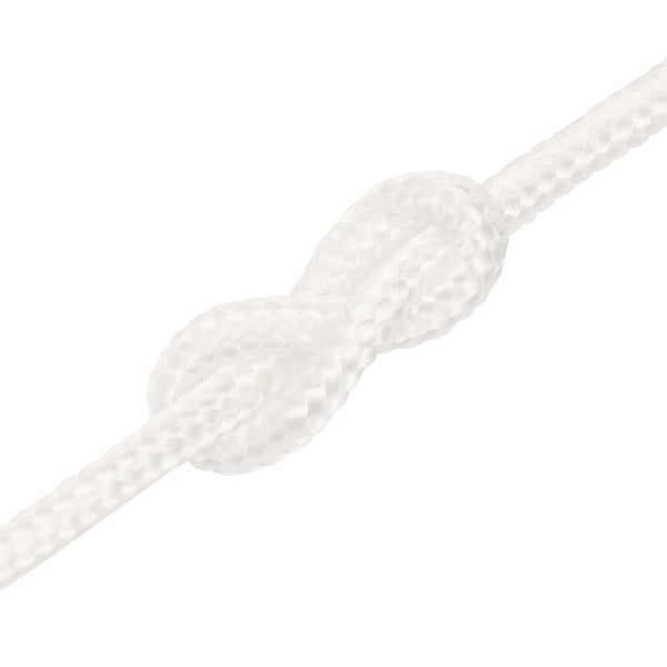 vidaXL Boat Rope White 3 mm 500 m Polypropylene