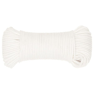 vidaXL Boat Rope White 4 mm 250 m Polypropylene