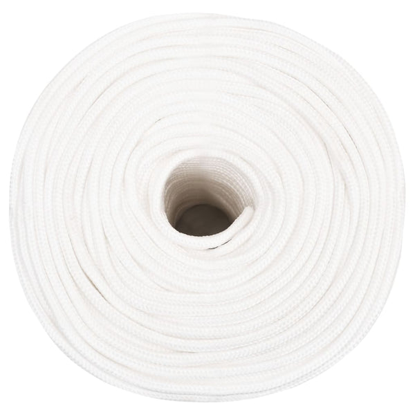 vidaXL Boat Rope White 6 mm 25 m Polypropylene