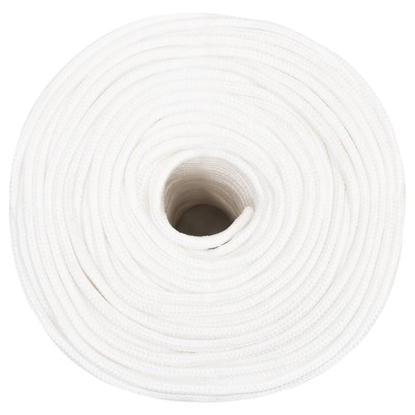 vidaXL Boat Rope White 10 mm 25 m Polypropylene