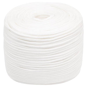 vidaXL Boat Rope White 10 mm 100 m Polypropylene