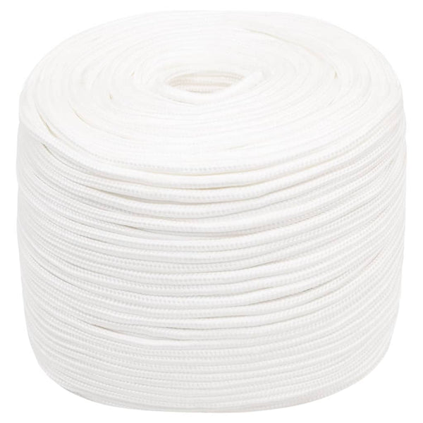 vidaXL Boat Rope White 10 mm 100 m Polypropylene