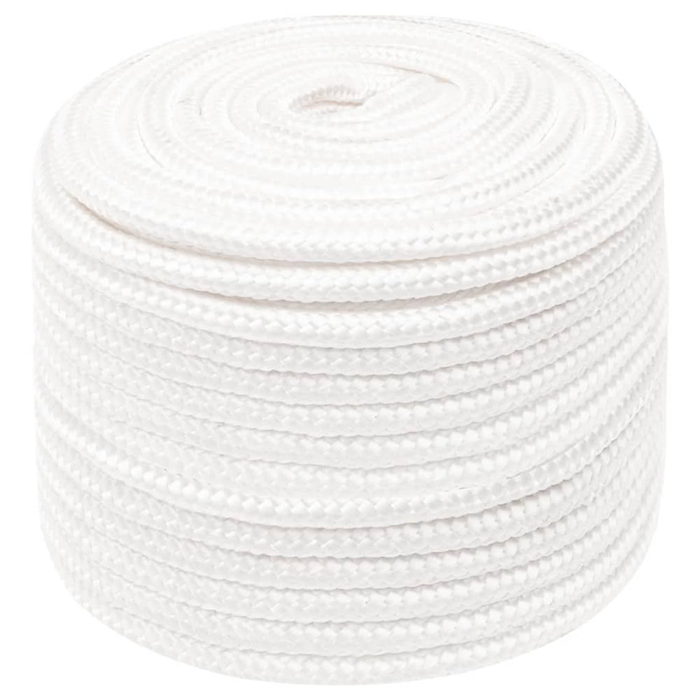 vidaXL Boat Rope White 12 mm 100 m Polypropylene