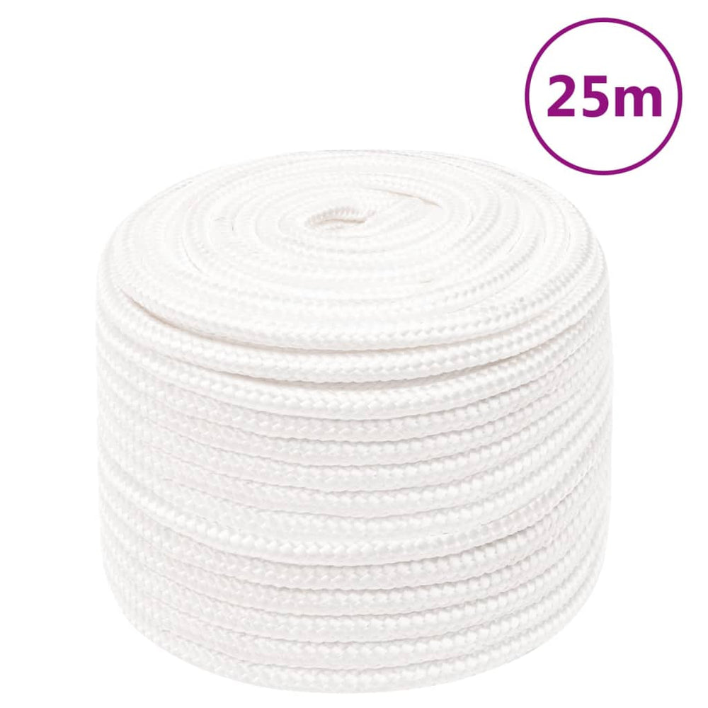 vidaXL Boat Rope White 14 mm 25 m Polypropylene