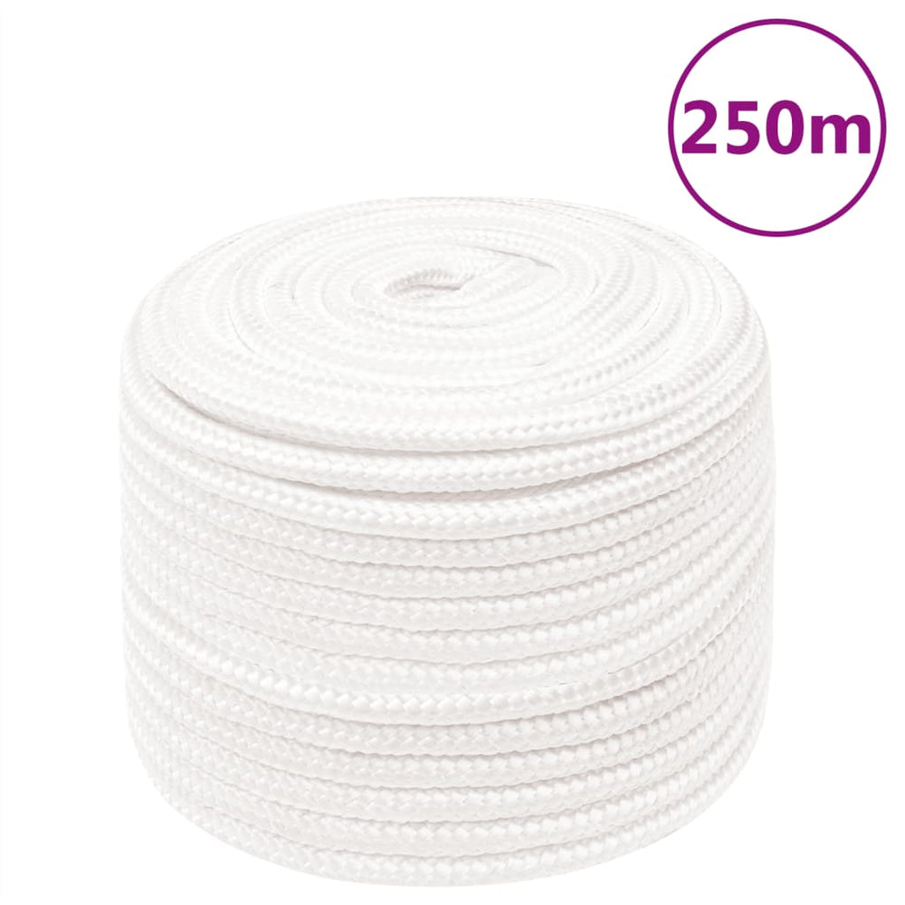 vidaXL Boat Rope White 14 mm 250 m Polypropylene