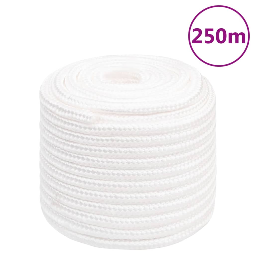 vidaXL Boat Rope White 16 mm 250 m Polypropylene