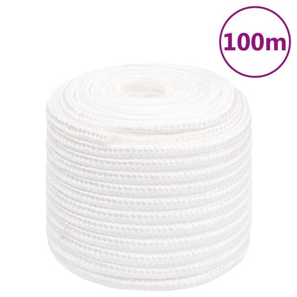 vidaXL Boat Rope White 18 mm 100 m Polypropylene