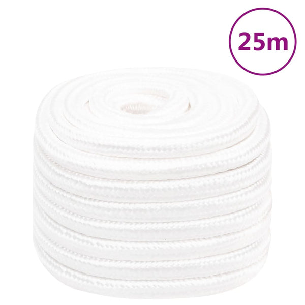 vidaXL Boat Rope White 20 mm 25 m Polypropylene