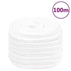 vidaXL Boat Rope White 20 mm 100 m Polypropylene