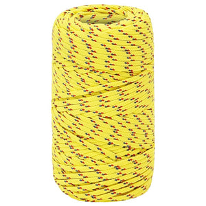 vidaXL Boat Rope Yellow 2 mm 100 m Polypropylene
