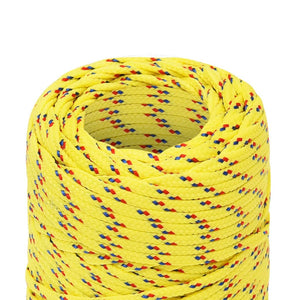 vidaXL Boat Rope Yellow 2 mm 500 m Polypropylene