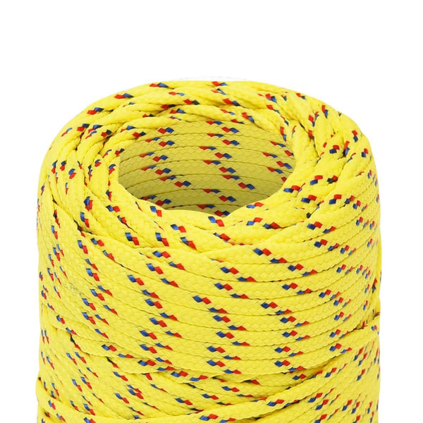 vidaXL Boat Rope Yellow 2 mm 500 m Polypropylene