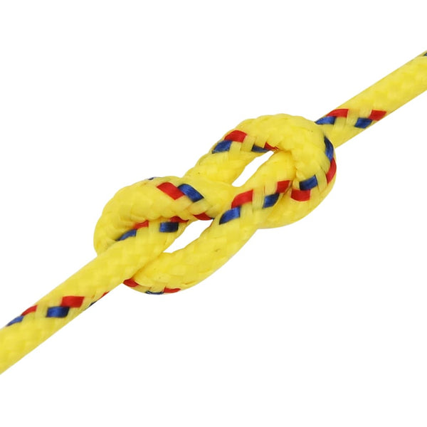 vidaXL Boat Rope Yellow 2 mm 500 m Polypropylene