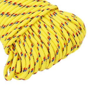 vidaXL Boat Rope Yellow 3 mm 50 m Polypropylene