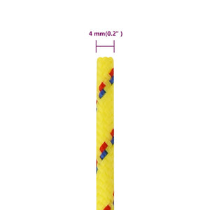 vidaXL Boat Rope Yellow 4 mm 100 m Polypropylene