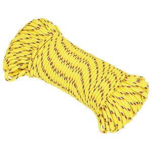 vidaXL Boat Rope Yellow 5 mm 100 m Polypropylene