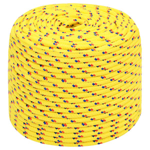 vidaXL Boat Rope Yellow 8 mm 100 m Polypropylene